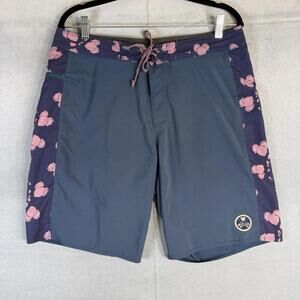 Patagonia Hydropeak SP Boardshorts 19" Mens 32 Blue 8" Inseam Beach Pool STY8646